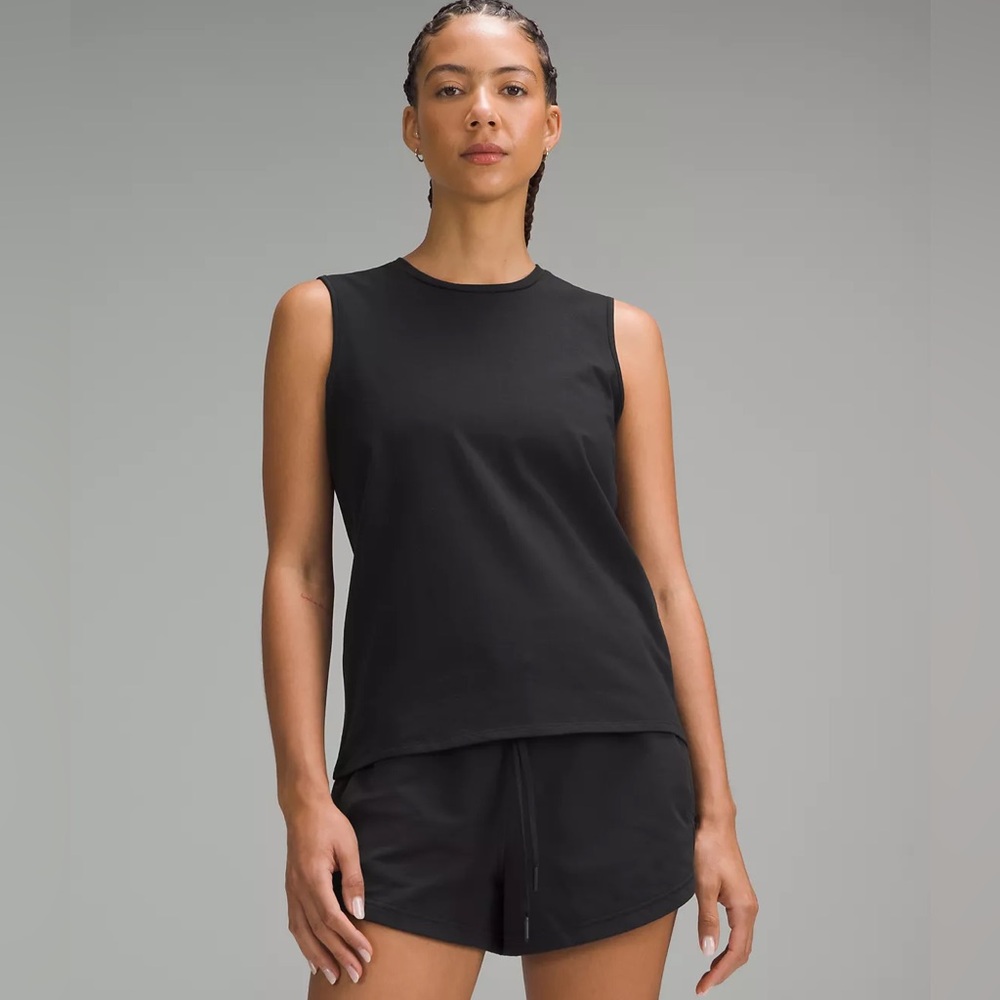 Lululemon Love Organic Cotton Crewneck Tank Color: Navy Size: S NWT